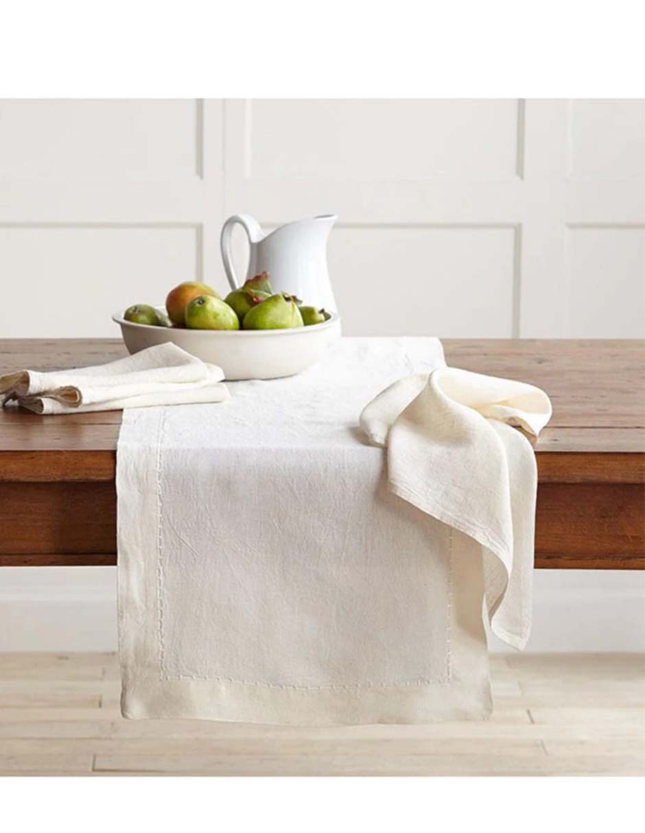 Camino de mesa de lino Washed Linen