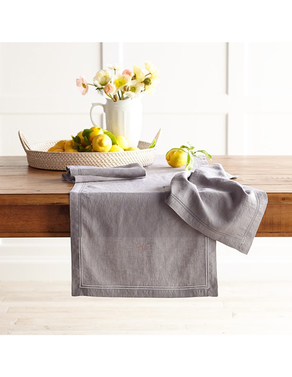 CAMINO MESA LINEN DBL HEMSTICH R, GRIS
