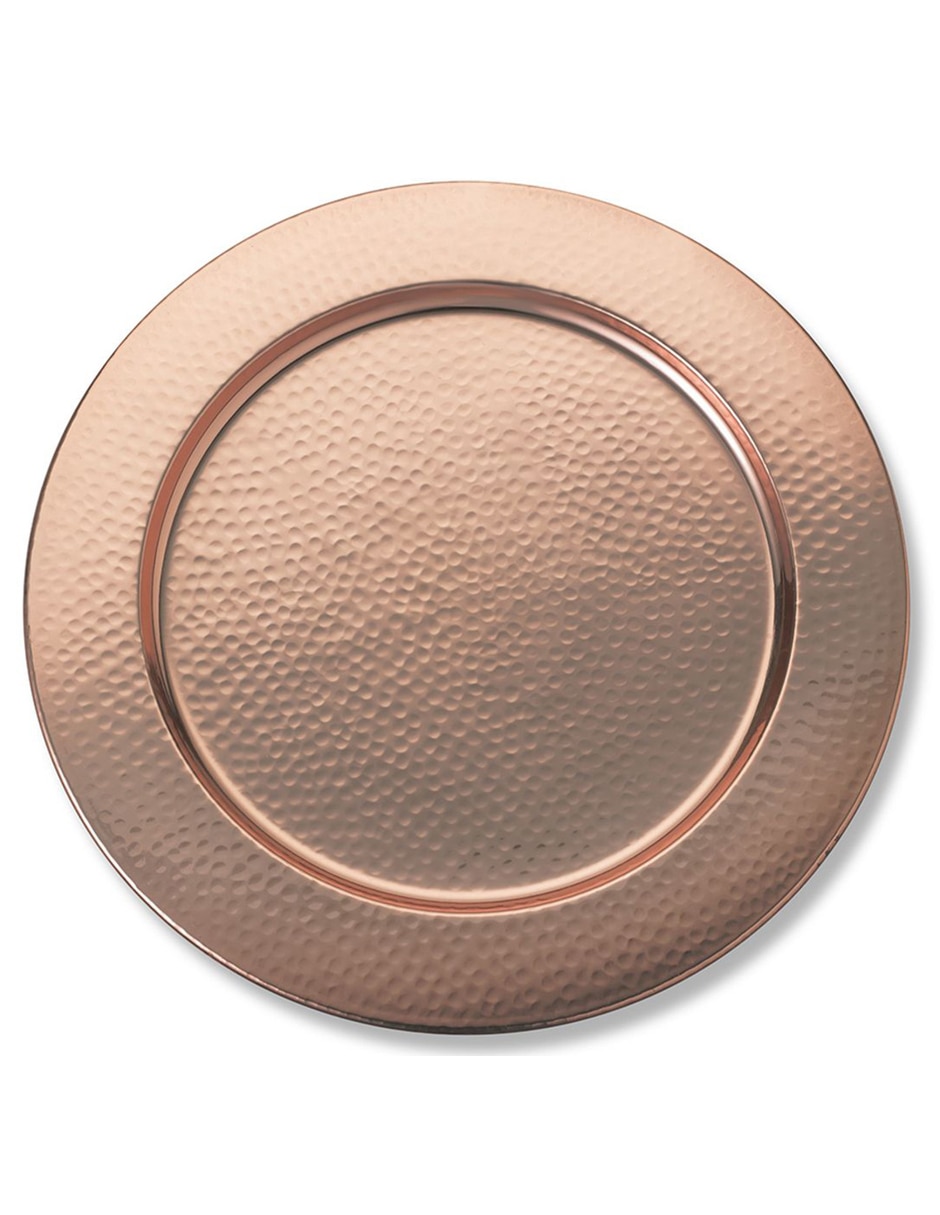 Plato Base Hammered Copper 1