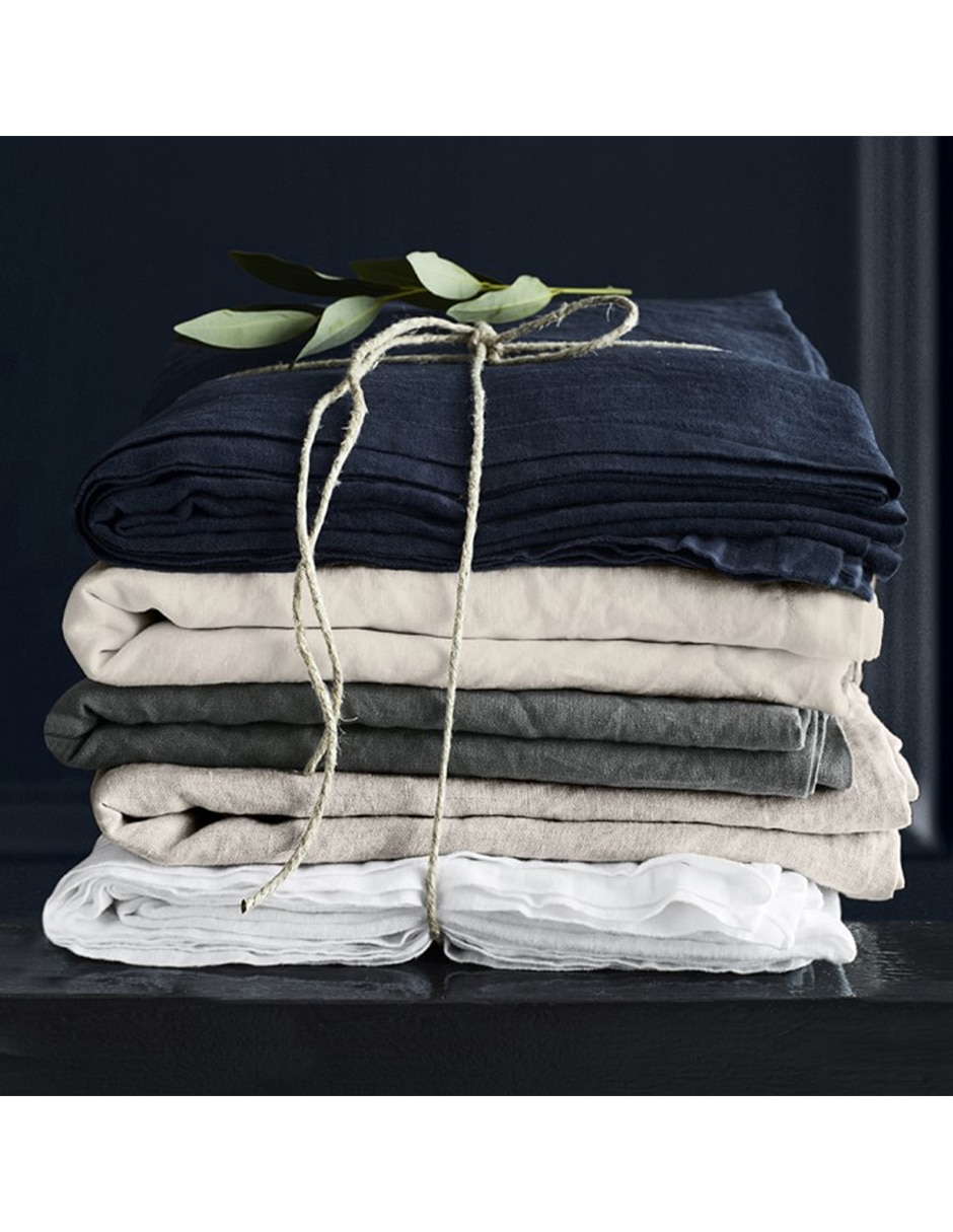 Mantel rectangular de lino Washed Linen 7