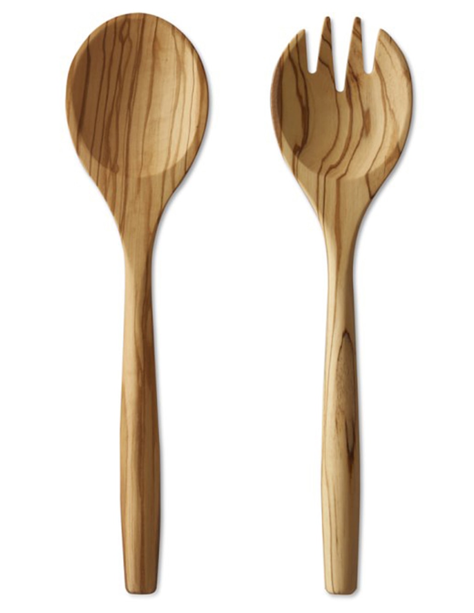 Cubiertos ensalada Olivewood de madera 2 piezas 1