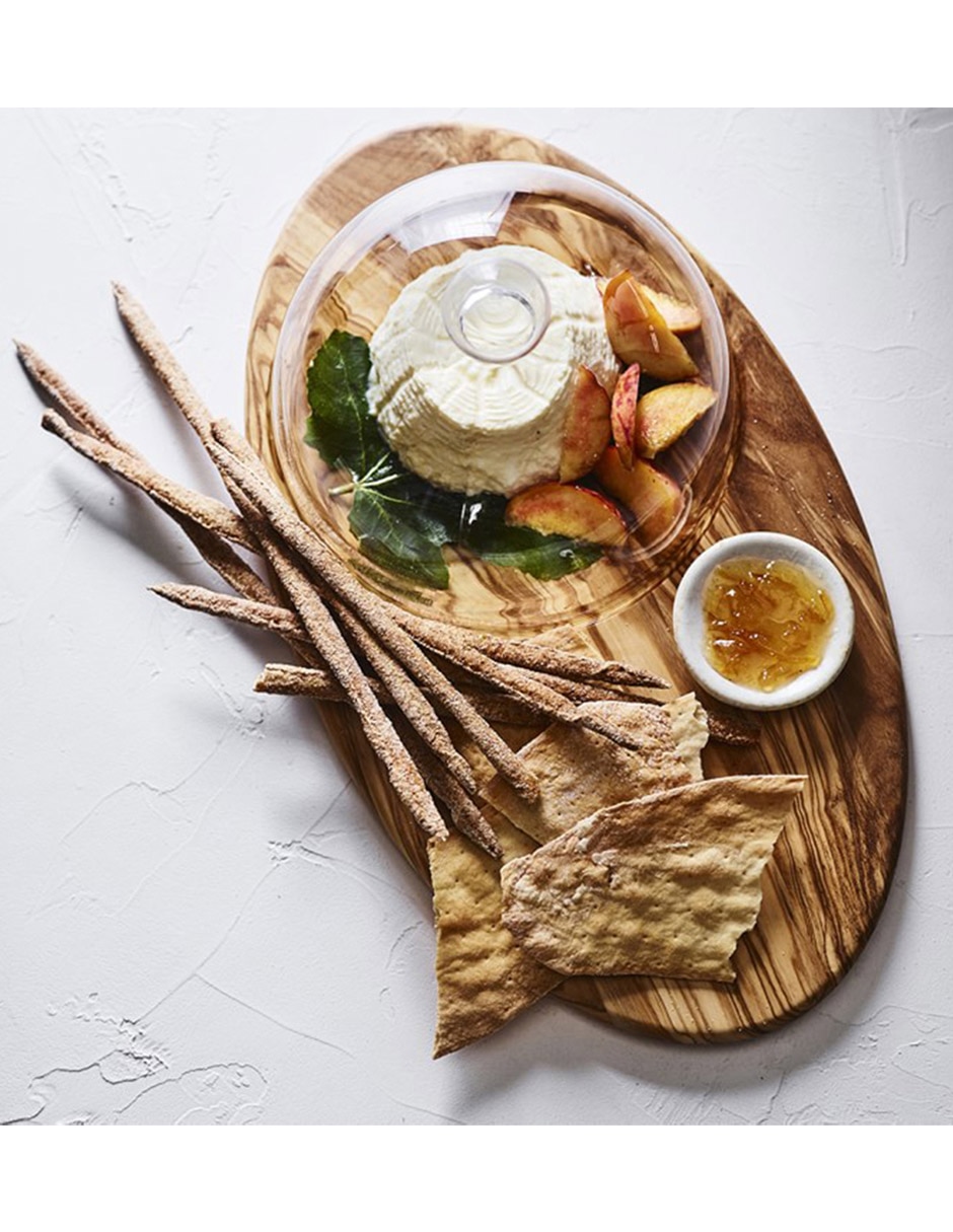 Set tabla para queso Olivewood de madera 3