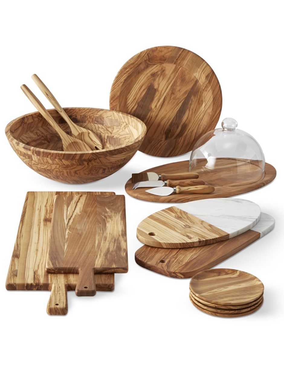 Set tabla para queso Olivewood de madera Set tabla para queso Olivewood de madera