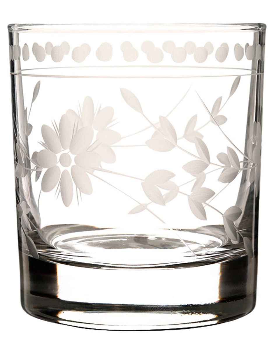 Vaso doble old fashion Vintage Edge de vidrio 1