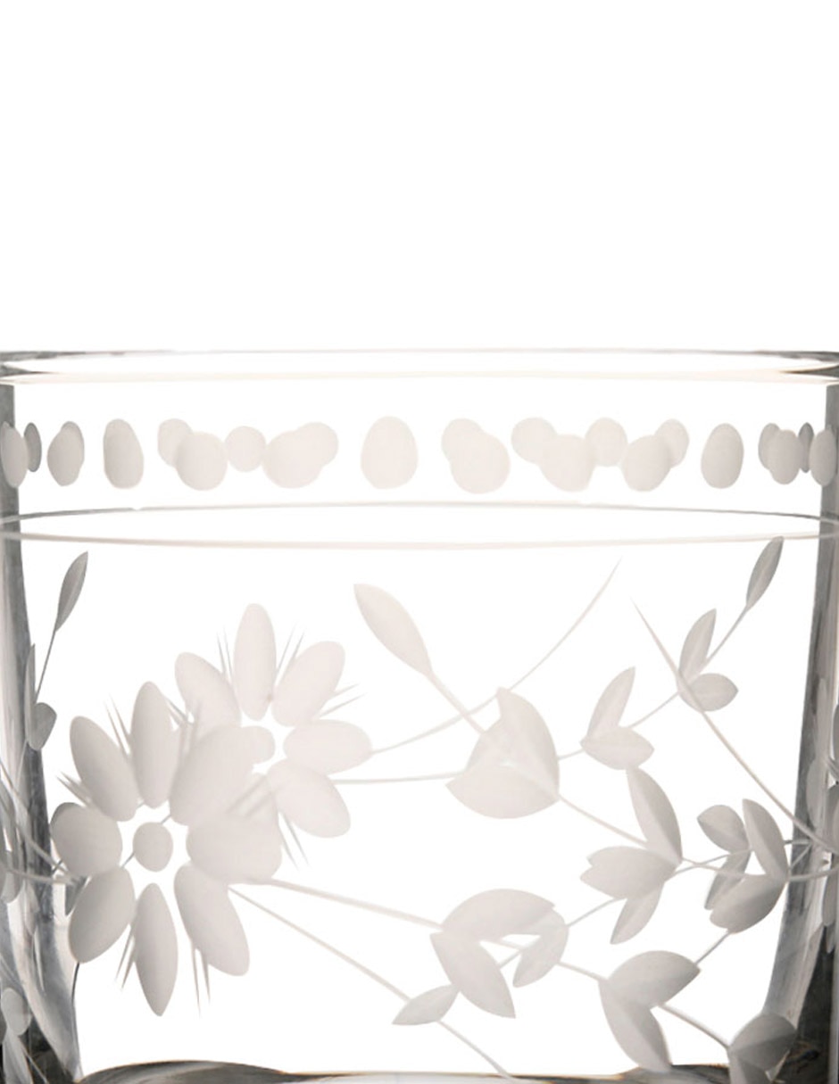 Vaso doble old fashion Vintage Edge de vidrio 2