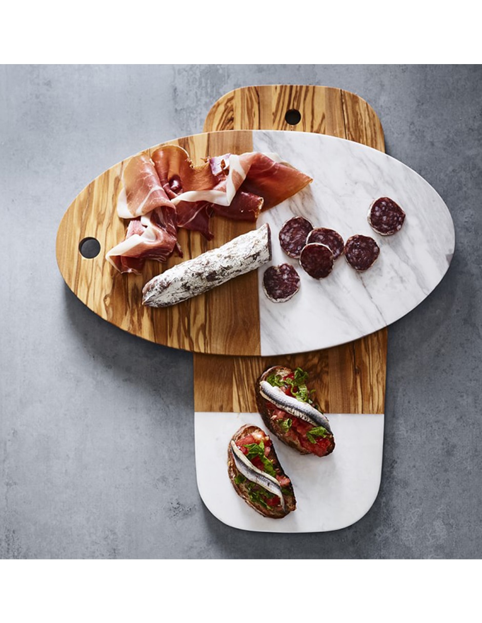 Tabla para queso Oliveweood de mármol 3