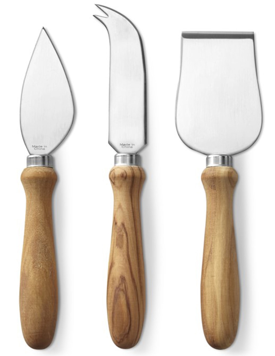 Set de cuchillos para quesos olivewood 3 piezas 2