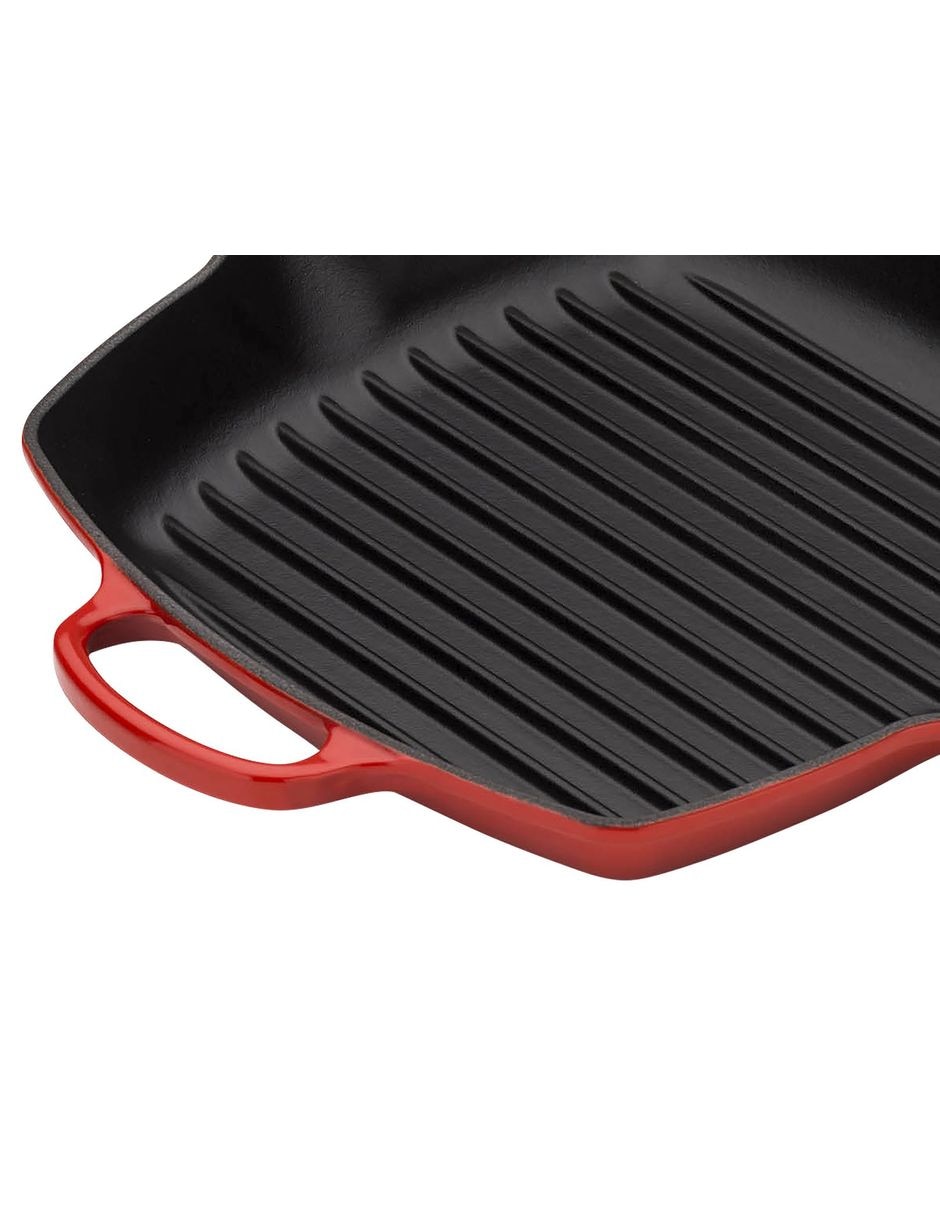 Sartén grill de hierro fundido