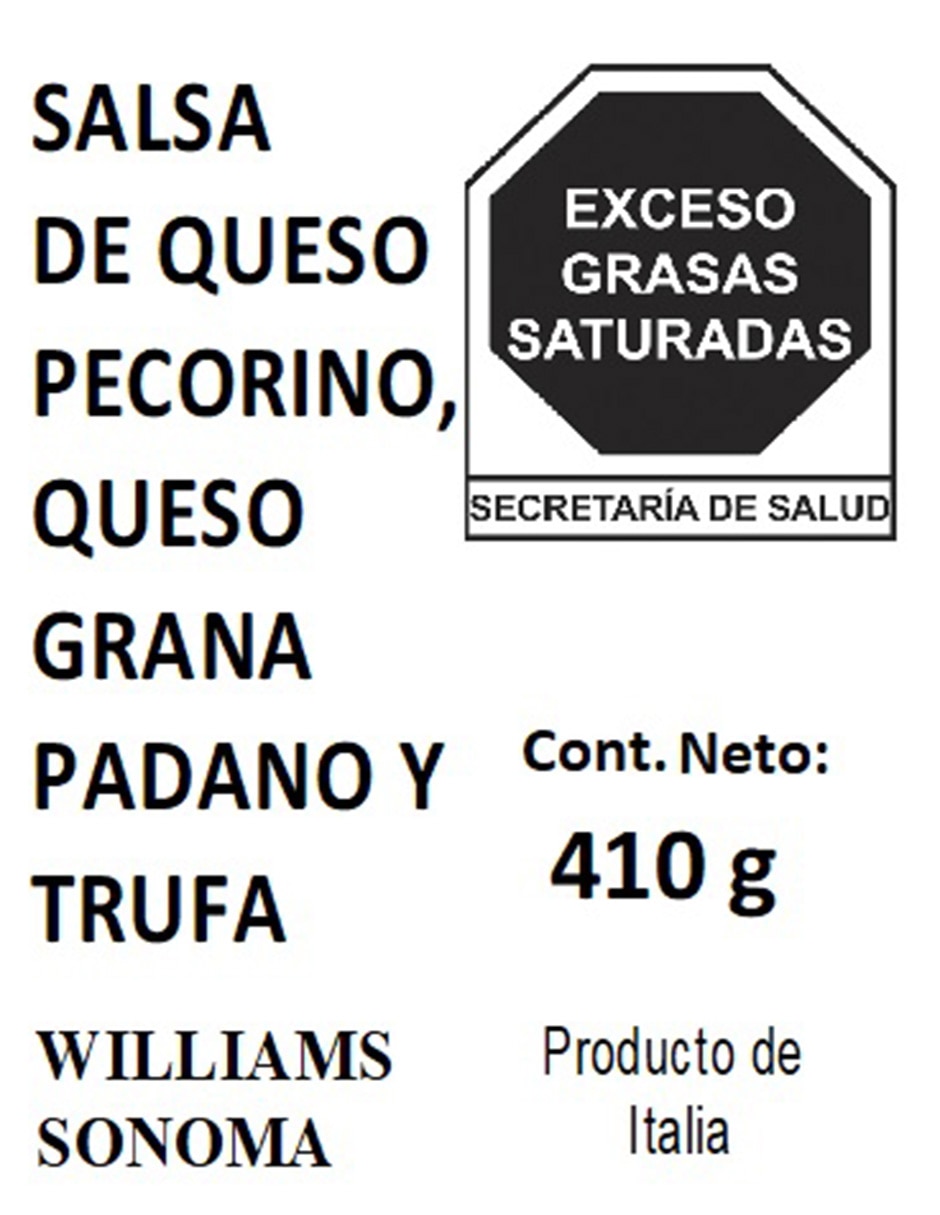 Salsa pasta sabor alfredo con trufa Trufa Alfredo 2