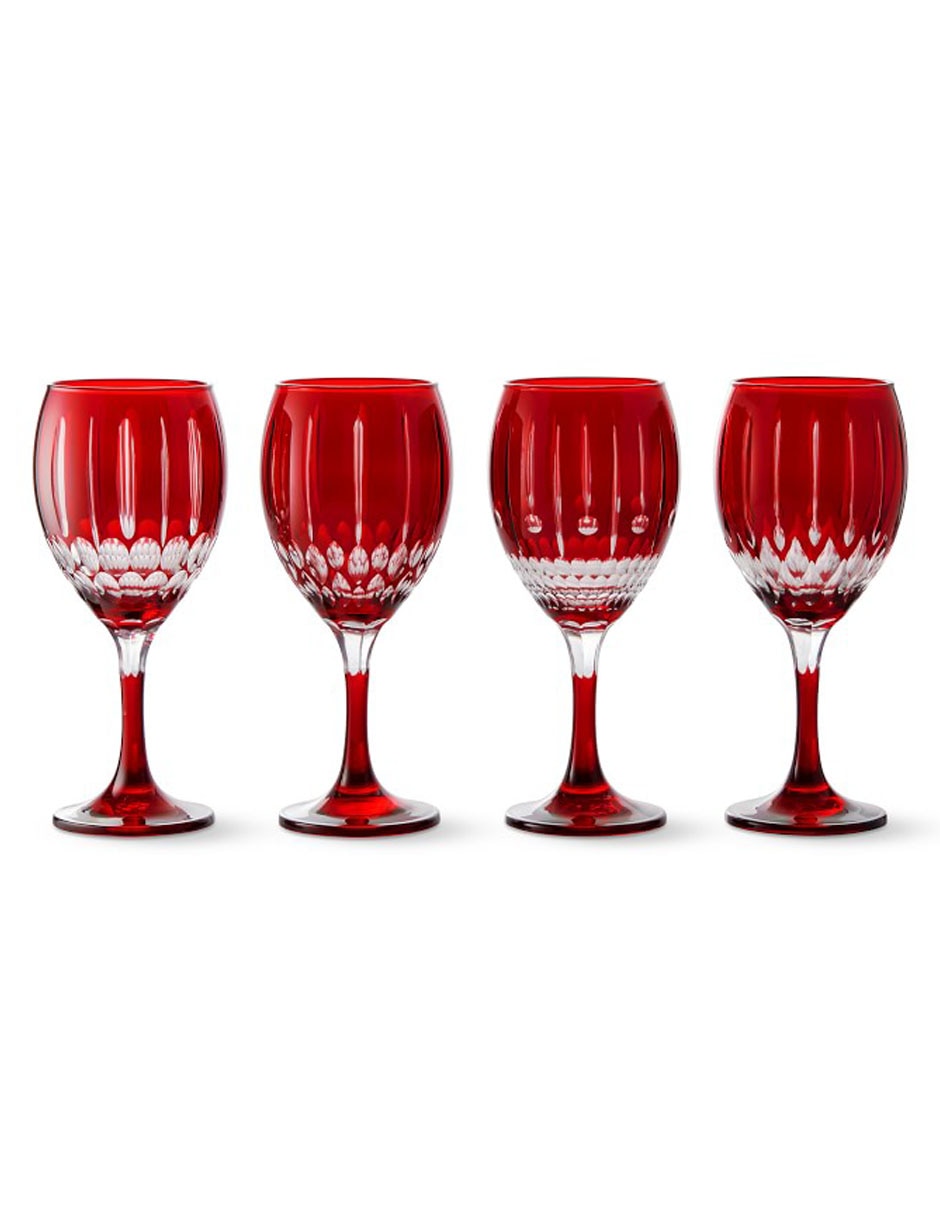 Set de copas para vino Wilshire de vidrio 4 piezas Set de copas para vino Wilshire de vidrio 4 piezas