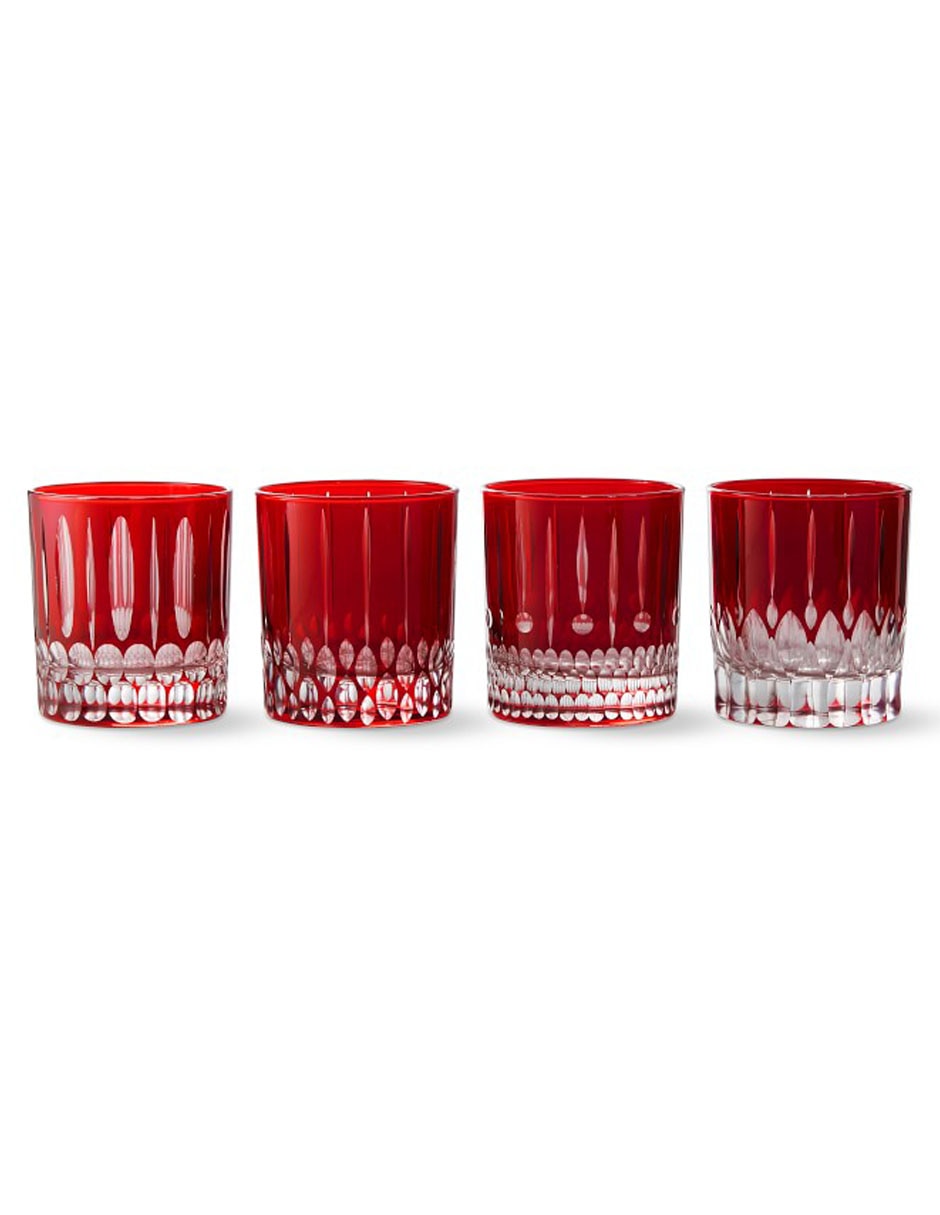 Set de vasos doble old fashion Wilshire de vidrio con 4 piezas