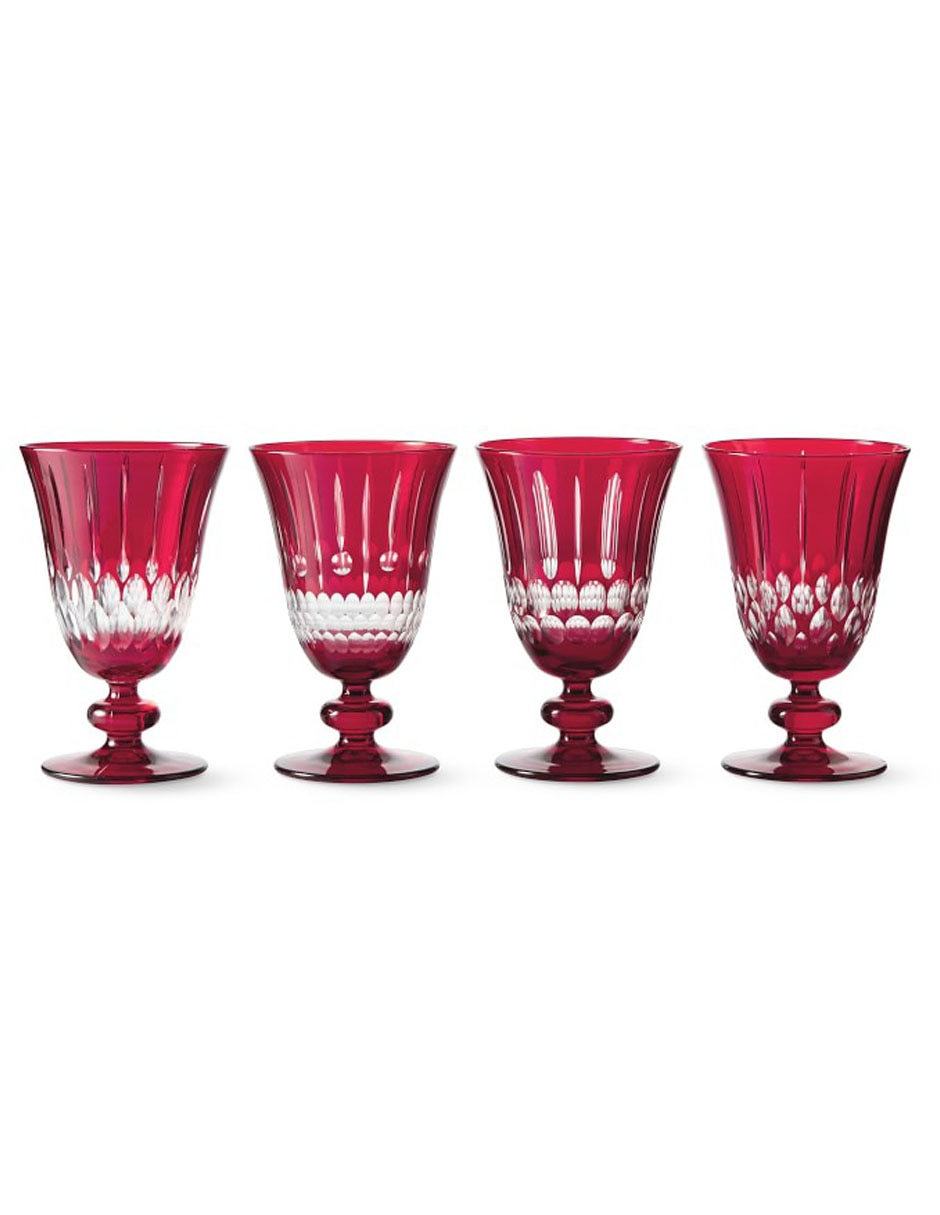 Set de copas para agua Wilshire de vidrio 4 piezas