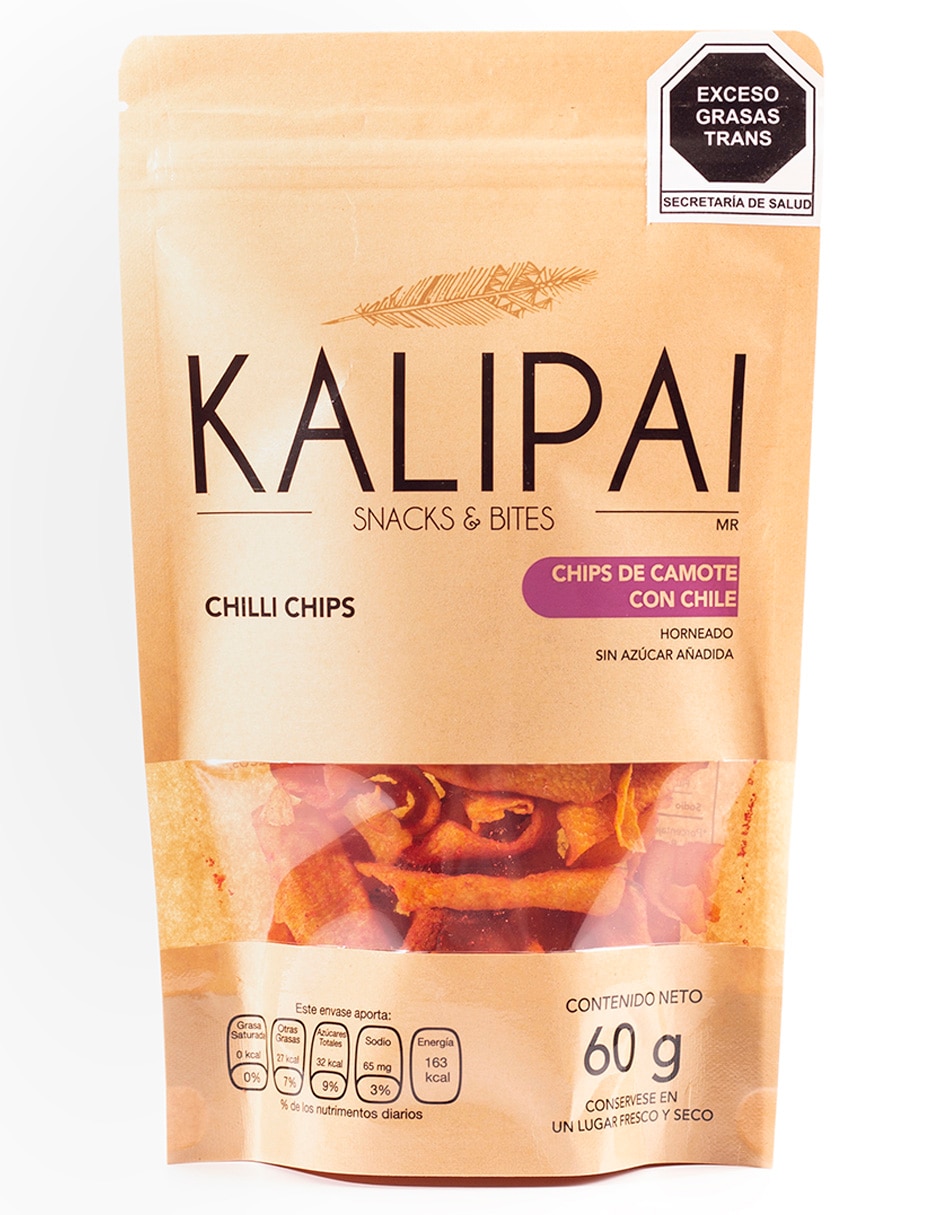 Imagen de producto Chips de camote con chile Kalipai 60 g