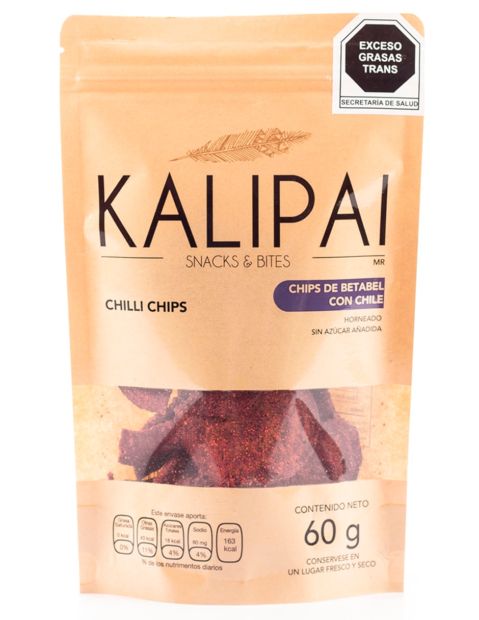Imagen de producto Chips de betabel con chile Kalipai 60 g