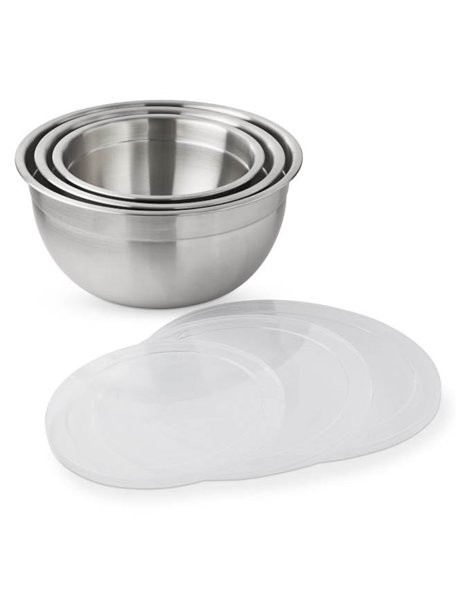 Set bowl SS W/Lib 3 piezas de acero inoxidable 1