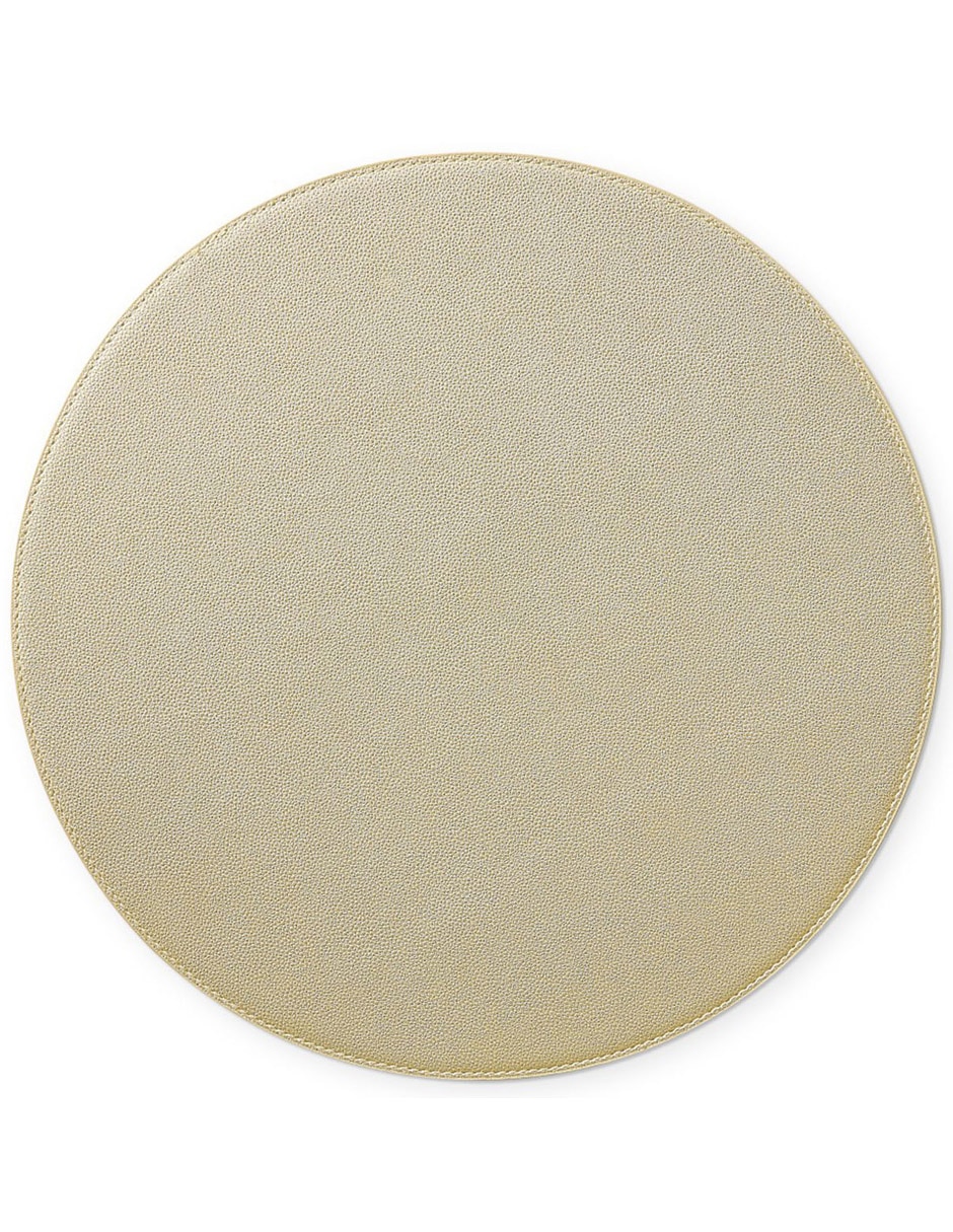 Mantel individual redondo Faux Shagreen Mantel individual redondo Faux Shagreen