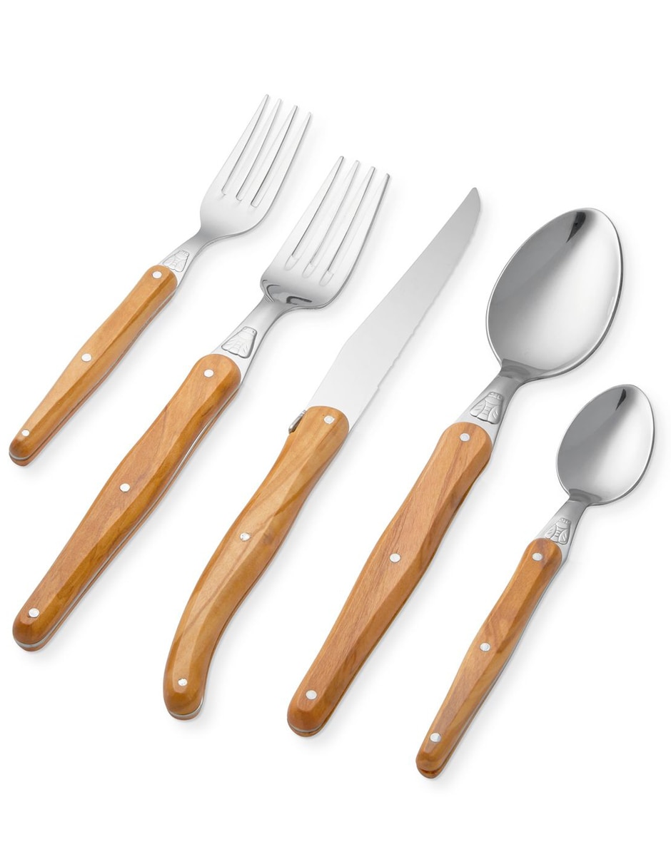 Set cubiertos Laguiole de acero inoxidable 5 piezas