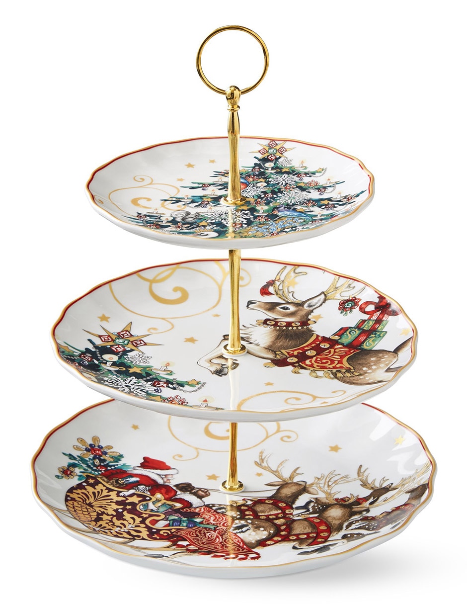 Botanero navideño Twas The Night de porcelana