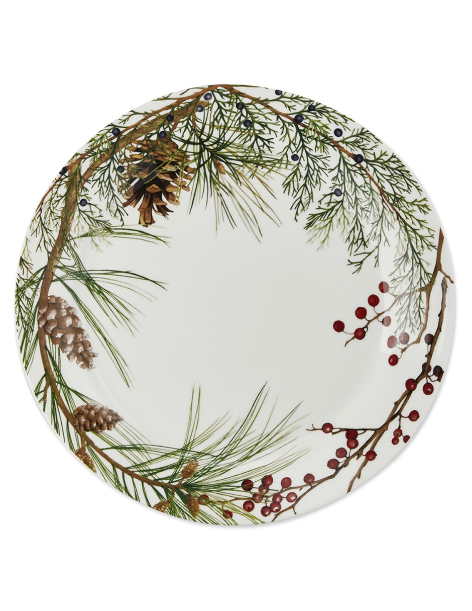 Plato trinche Woodland Berry de cerámica
