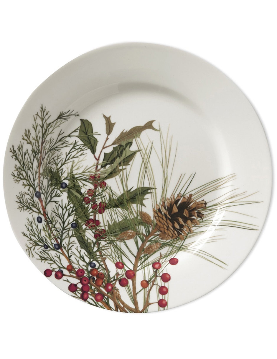 Plato ensalada Woodland Berry de porcelana