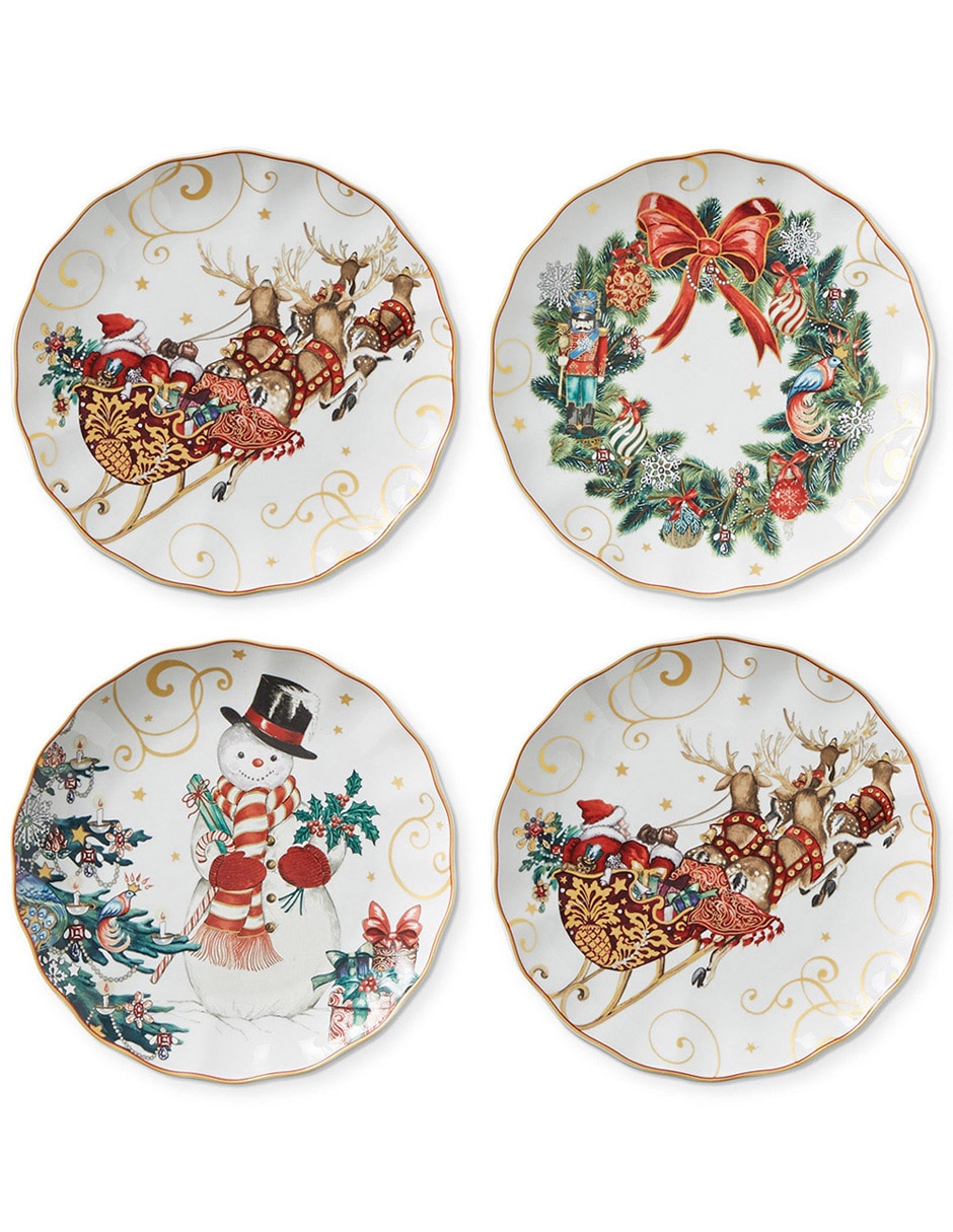 Plato trinche Wreath de porcelana 2