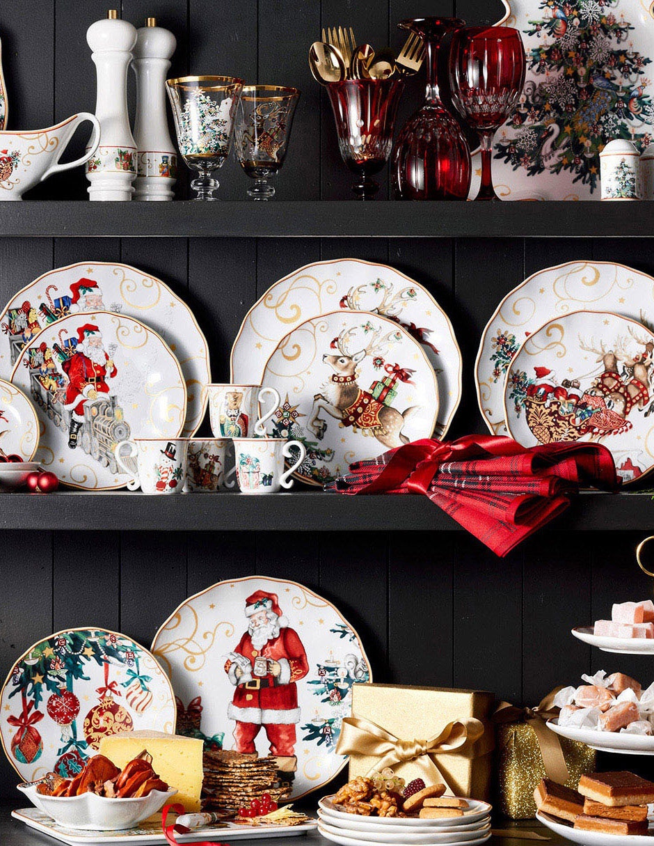 Plato trinche Wreath de porcelana 3