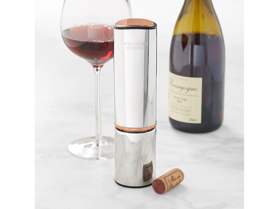 Sacacorchos eléctrico Trudeau williams sonoma signature de acero inoxidable Sacacorchos eléctrico Trudeau williams sonoma signature de acero inoxidable