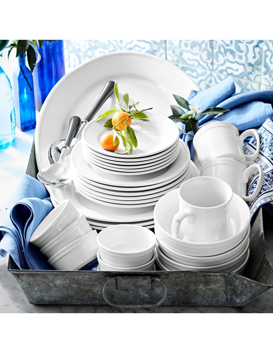 Set platos trinche Pantry de porcelana 6 piezas