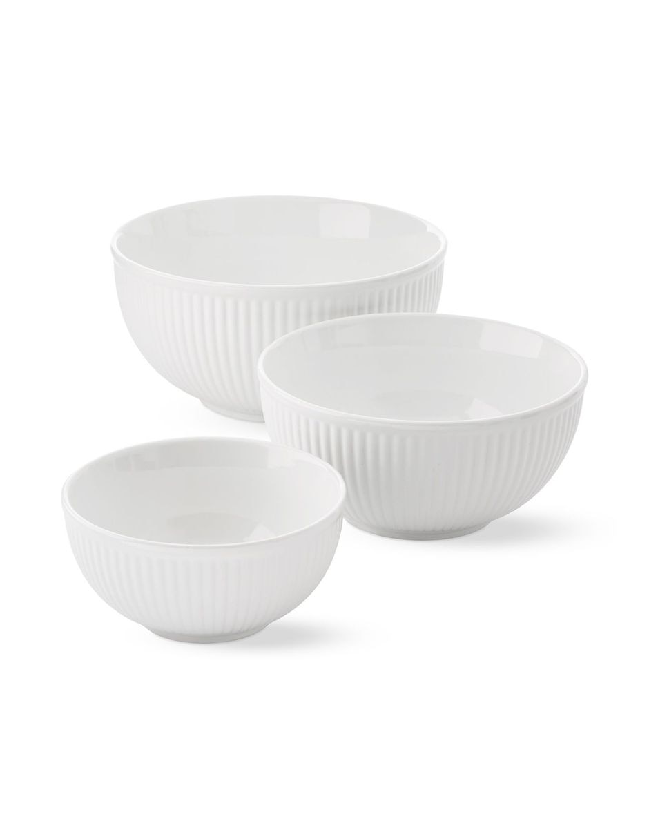 Set bowl Ribbed 3 piezas de gres