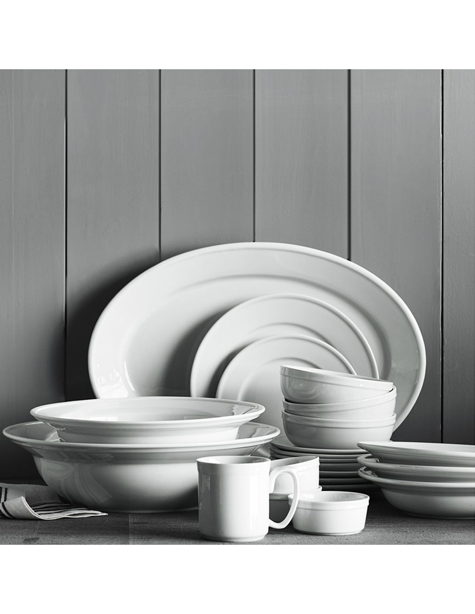 Set platos botana Pantry de porcelana 6 piezas