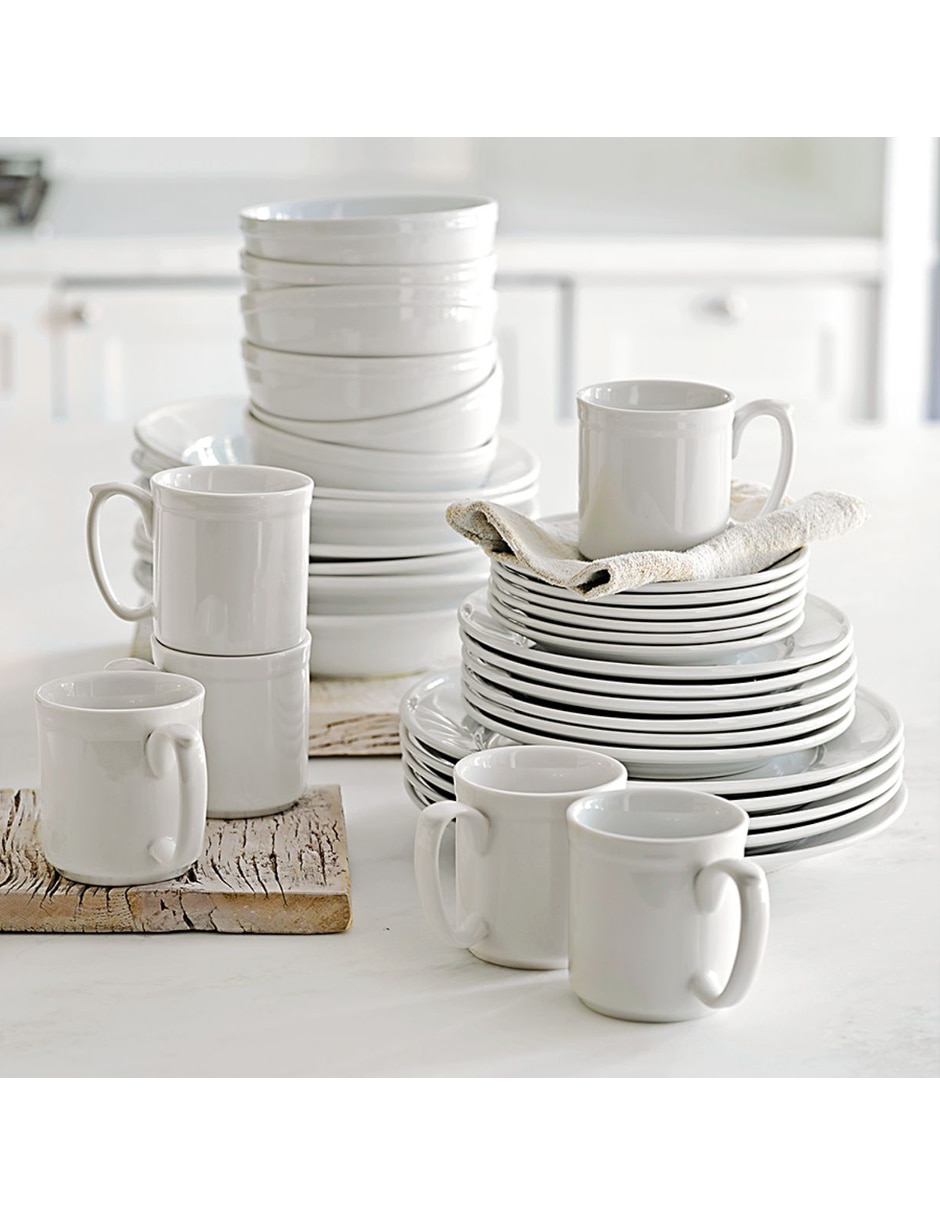 Set platos botana Pantry de porcelana 6 piezas