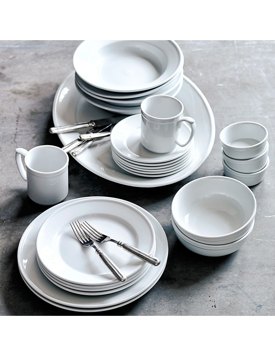 Set platos ensalada Pantry de porcelana 6 piezas 6