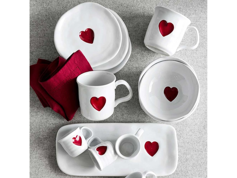 Platón Valentine's Day de cerámica 4
