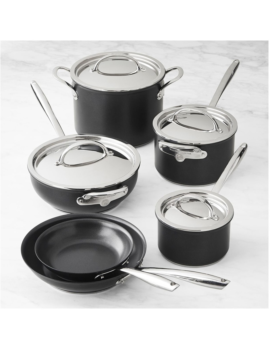 Batería de cocina Thermo-Clad de aluminio antiadherente sin PFOA 10 piezas
