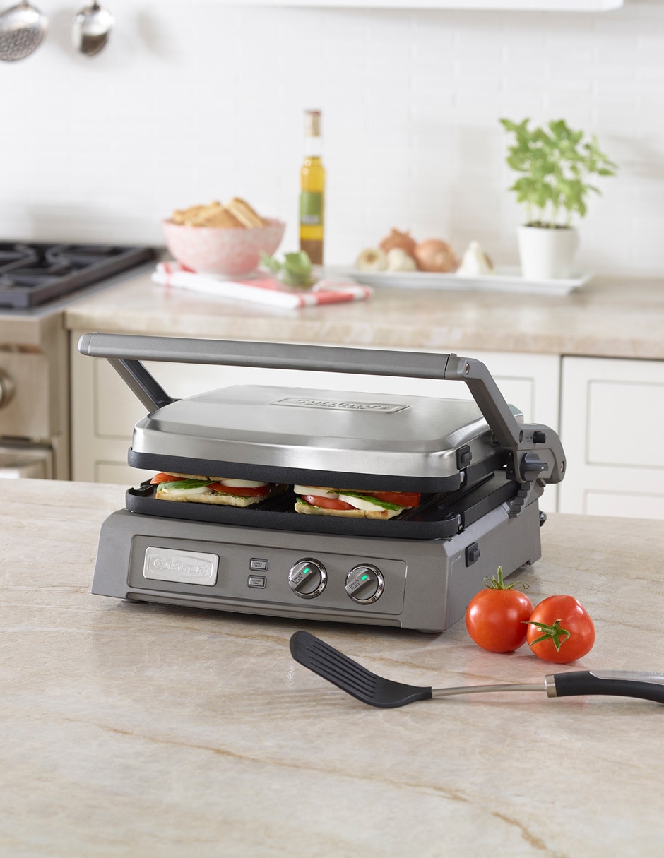 Parrilla eléctrica Cuisinart GR-150P1 de acero inoxidable