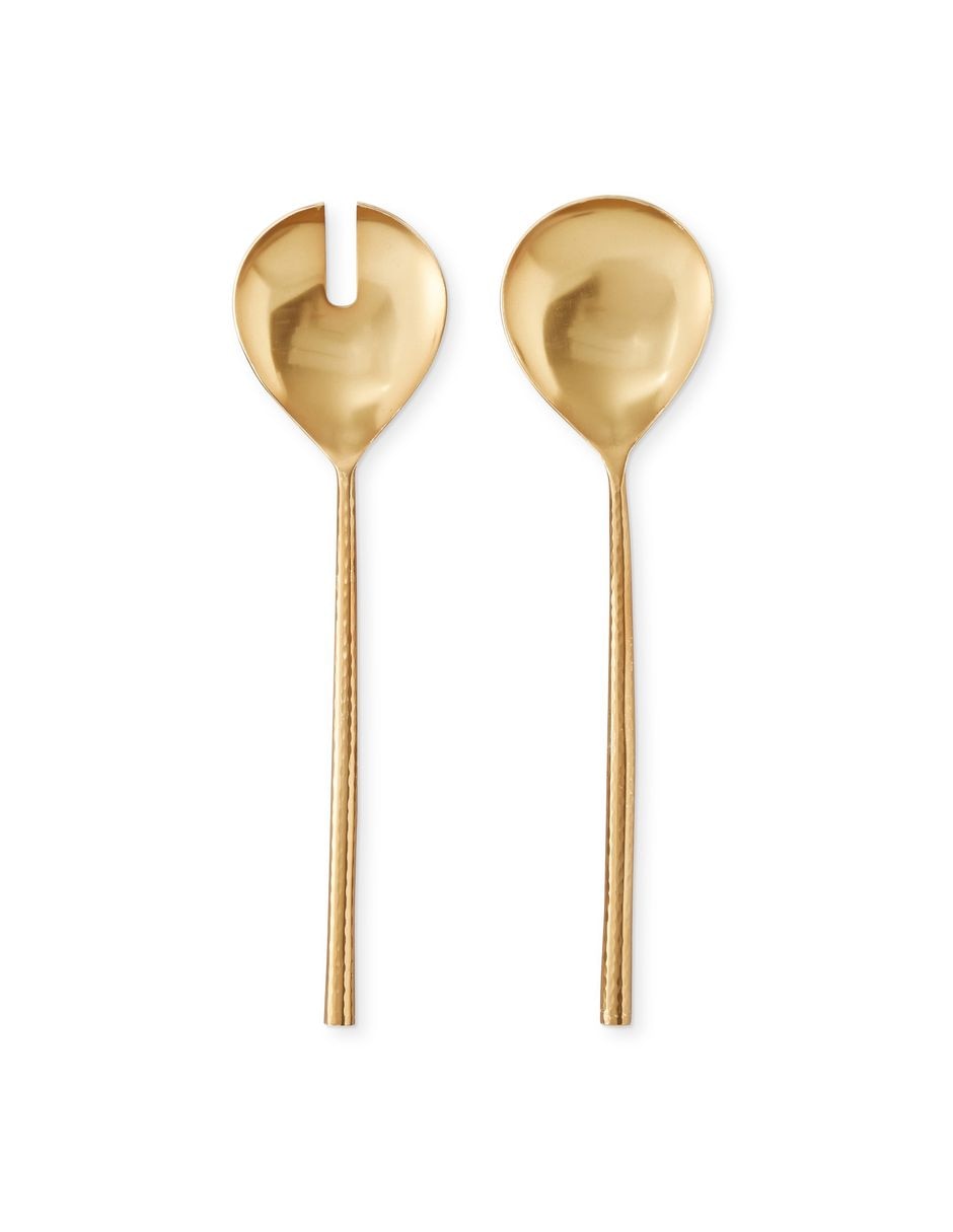 Cubiertos ensalada Antique Brass de acero inoxidable 2 piezas
