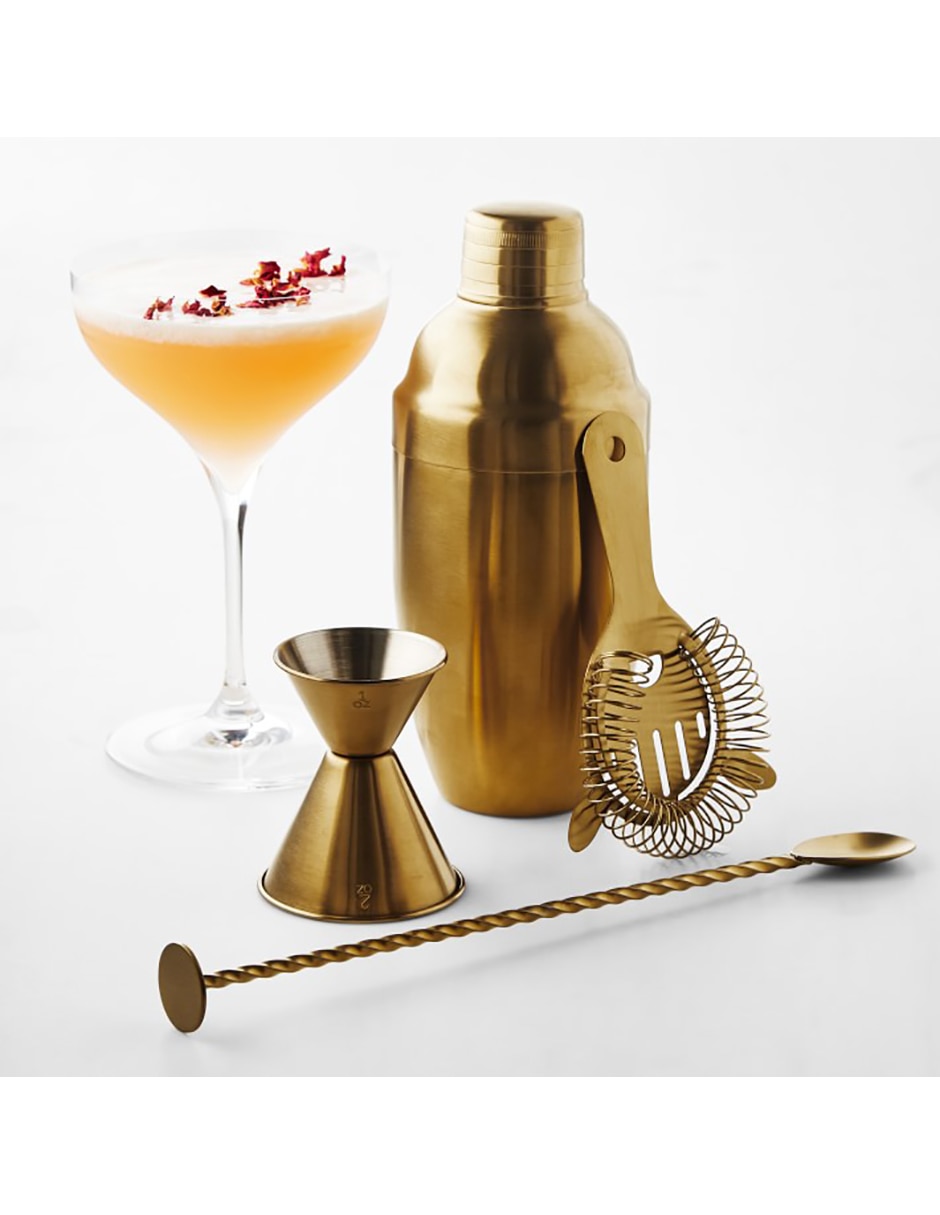 Set bar Antique Brass de acero inoxidable