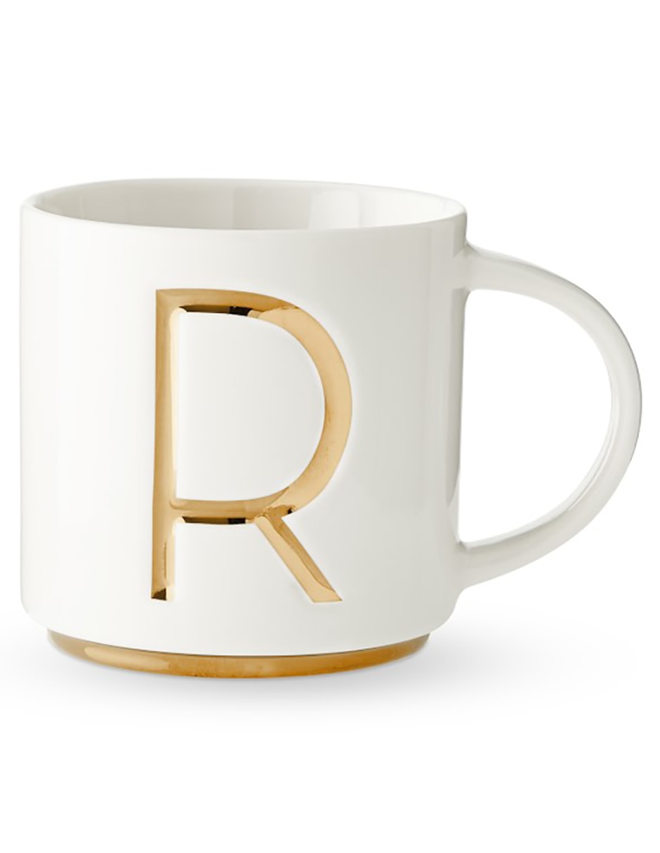 Taza americana Gold Monogram R Taza americana Gold Monogram R