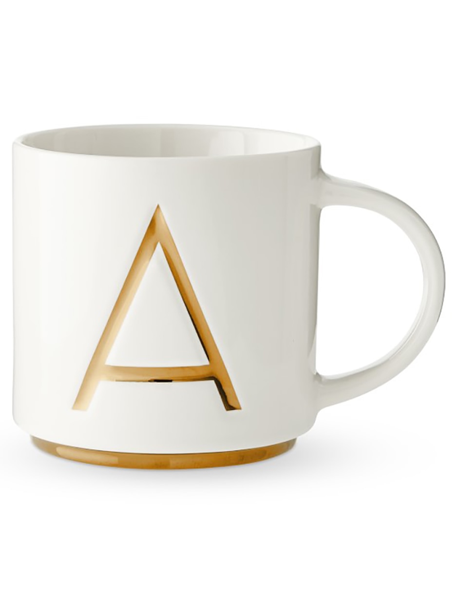 Taza americana Gold Monogram A Taza americana Gold Monogram A