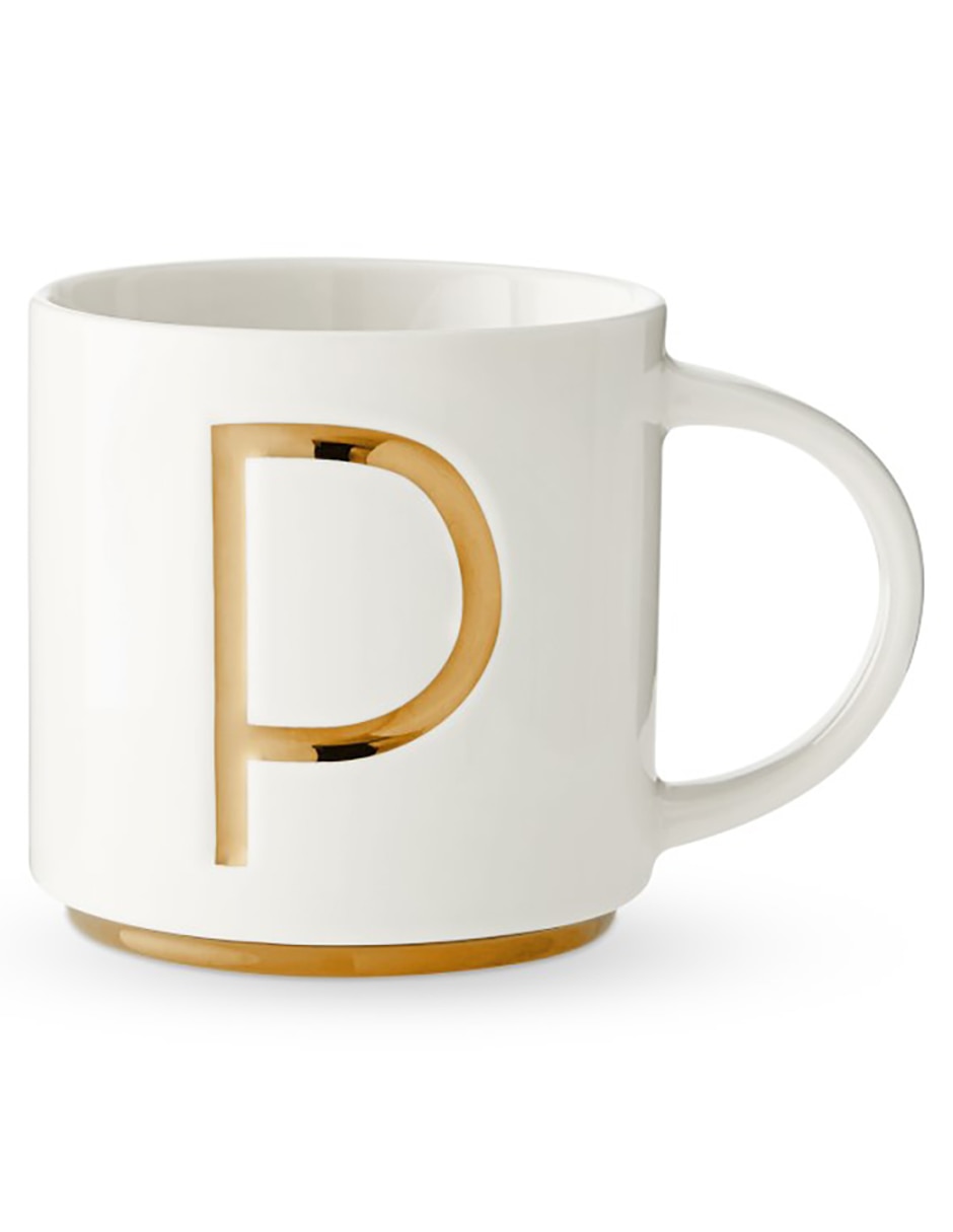 Taza americana Gold Monogram P Taza americana Gold Monogram P