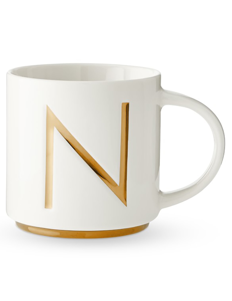 Taza americana Gold Monogram N Taza americana Gold Monogram N