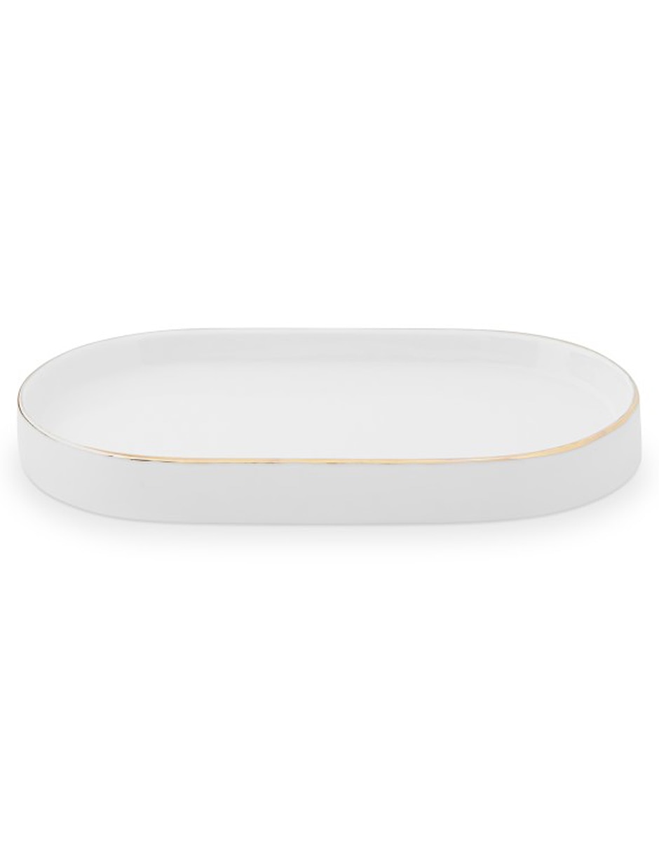 Jabonera White & Gold de cerámica Jabonera White & Gold de cerámica