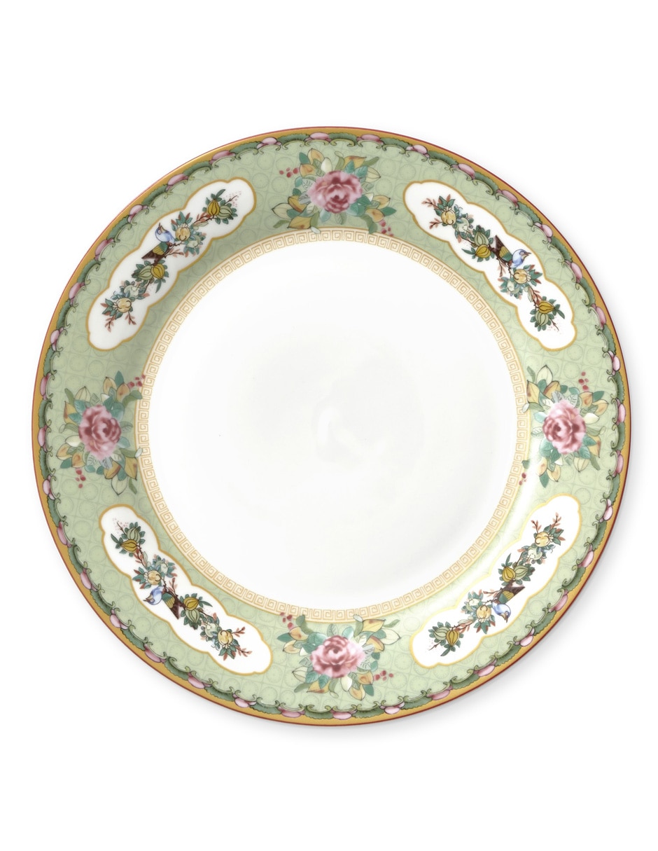 Set platos trinche Rose de porcelana 4 piezas Set platos trinche Rose de porcelana 4 piezas