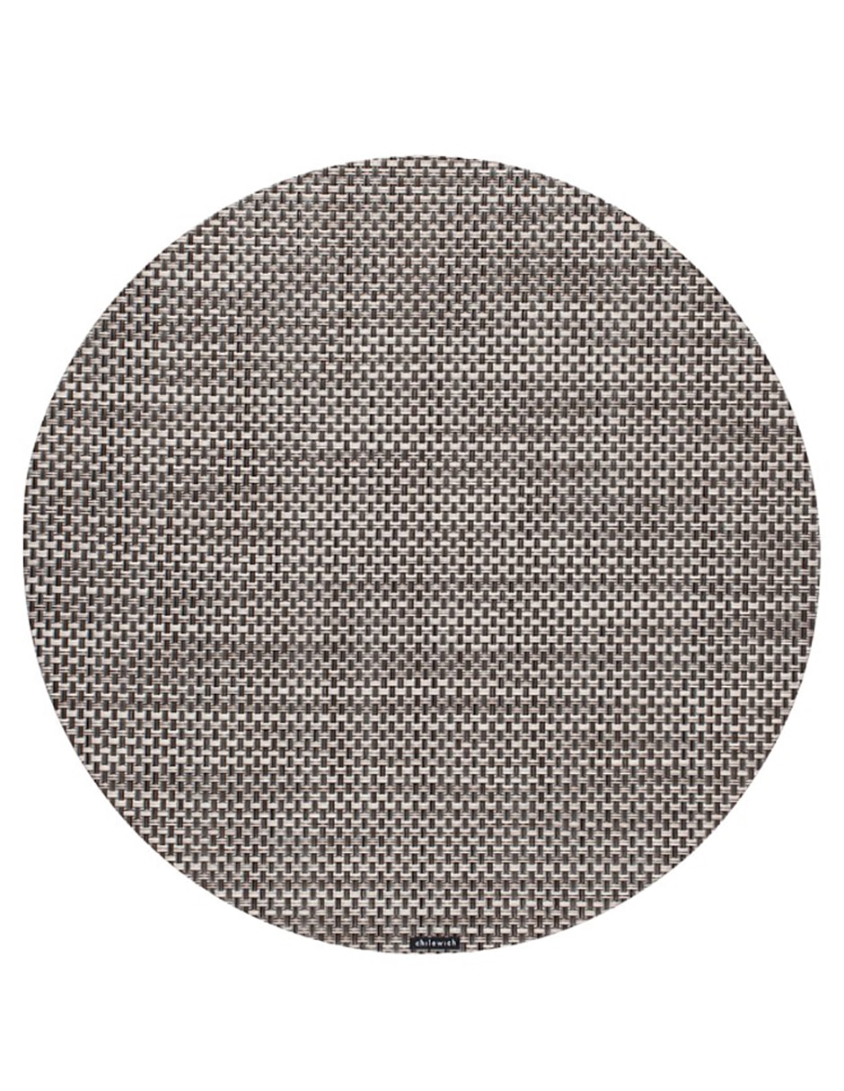 Mantel individual redondo de vinil Basketweave Mantel individual redondo de vinil Basketweave