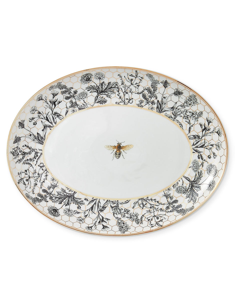 Platón Honeycomb de porcelana Platón Honeycomb de porcelana