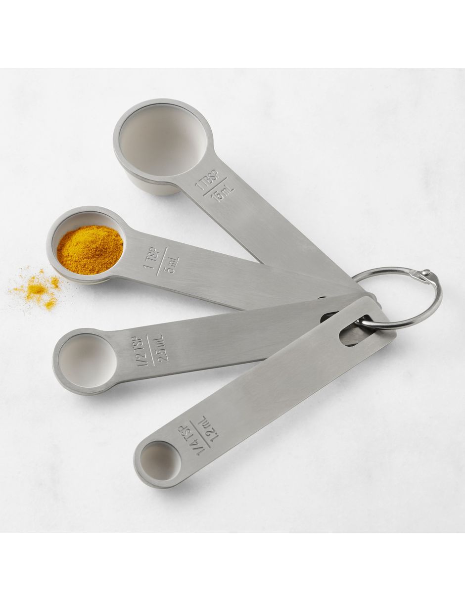 Set cucharas medidoras Collapsible Measuring de acero inoxidable 4 piezas