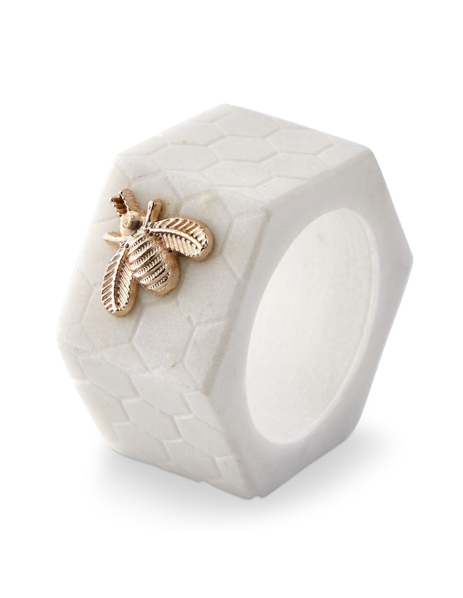 Set aro servilleta Marble Honeycomb 1