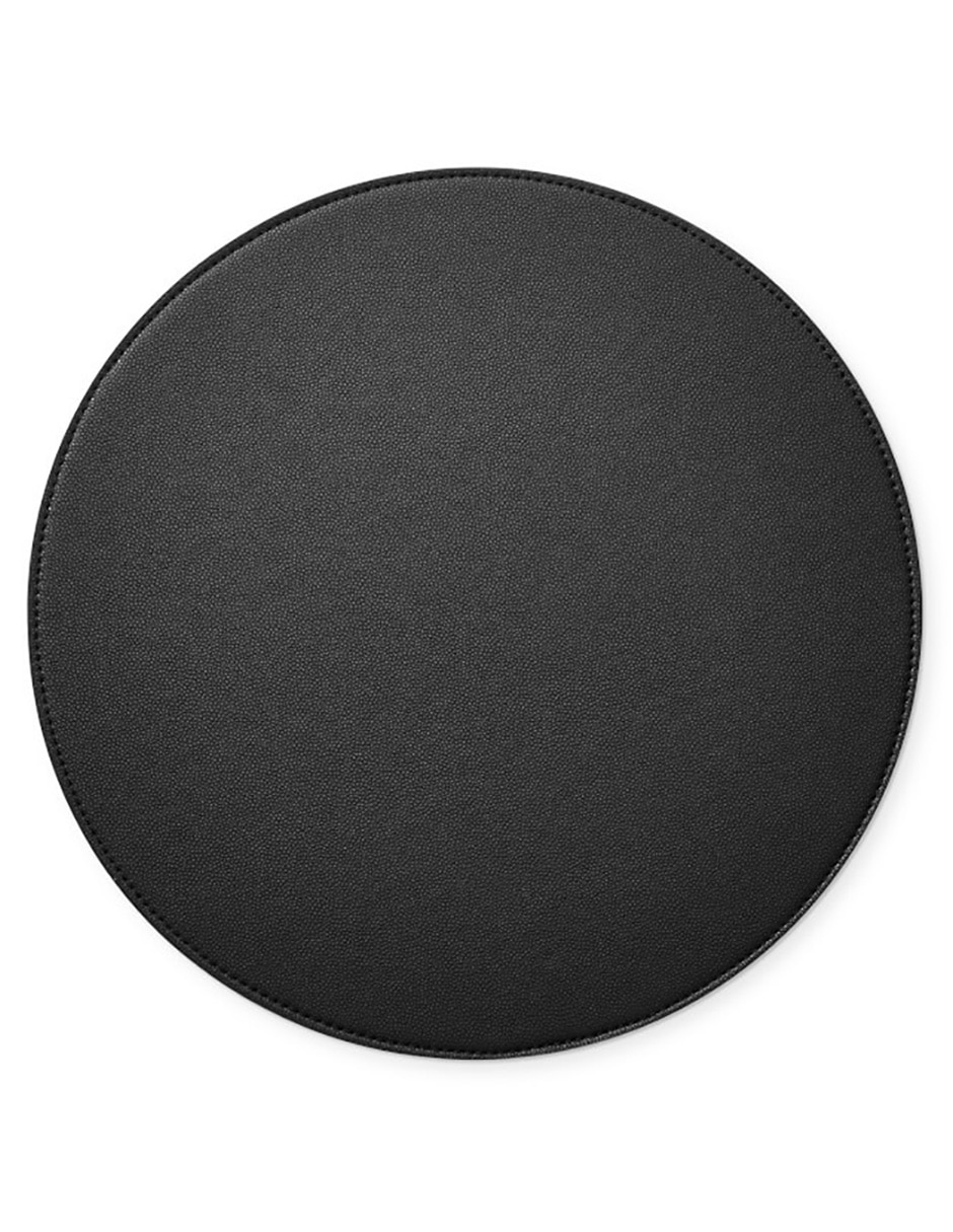 Mantel individual redondo Faux Shagreen