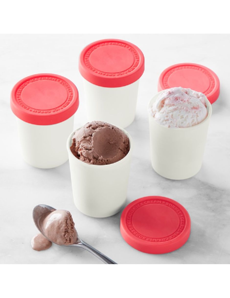 Set contenedor helado Pink Lemonade de plástico 8 piezas