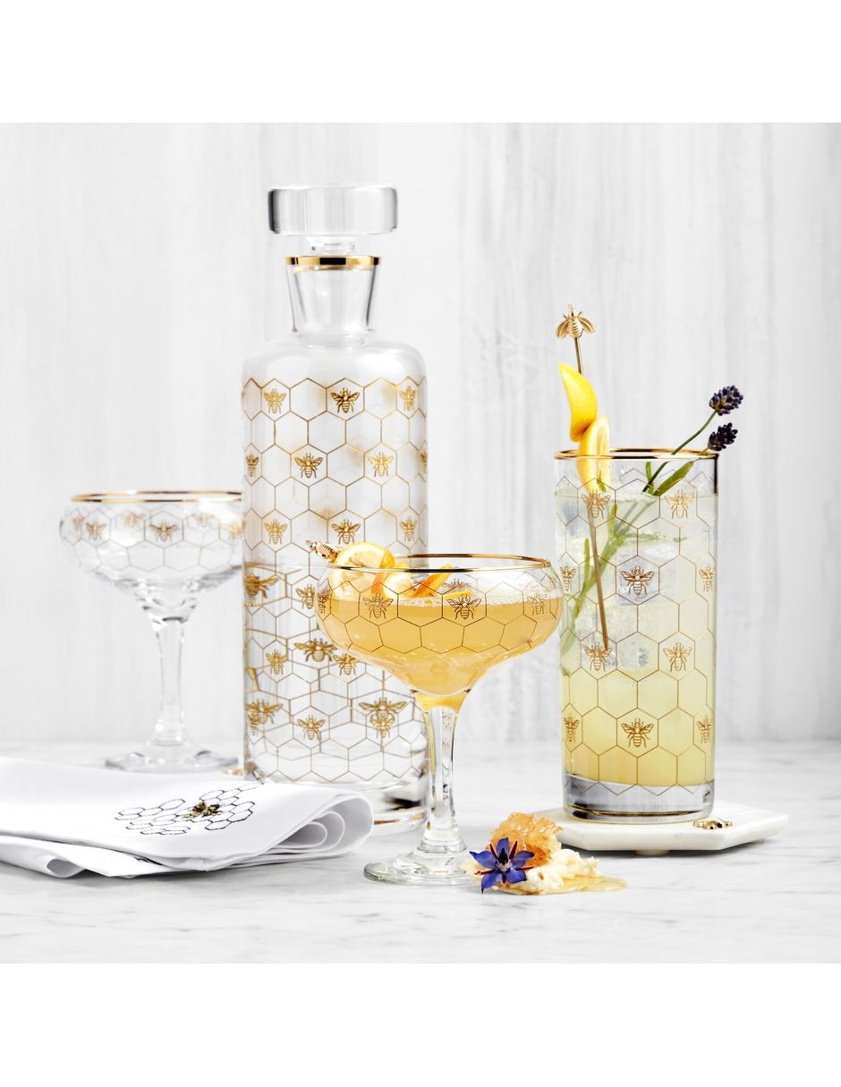 Decantador Honeycomb Spirit de vidrio